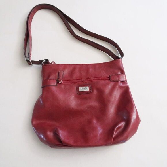 Nicole Miller Red Handbag - Picture 7 of 10